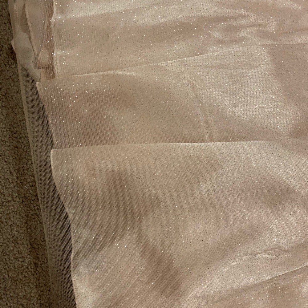 A light pink sparkly dress